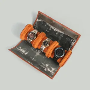 Leather Travel Watch Roll
