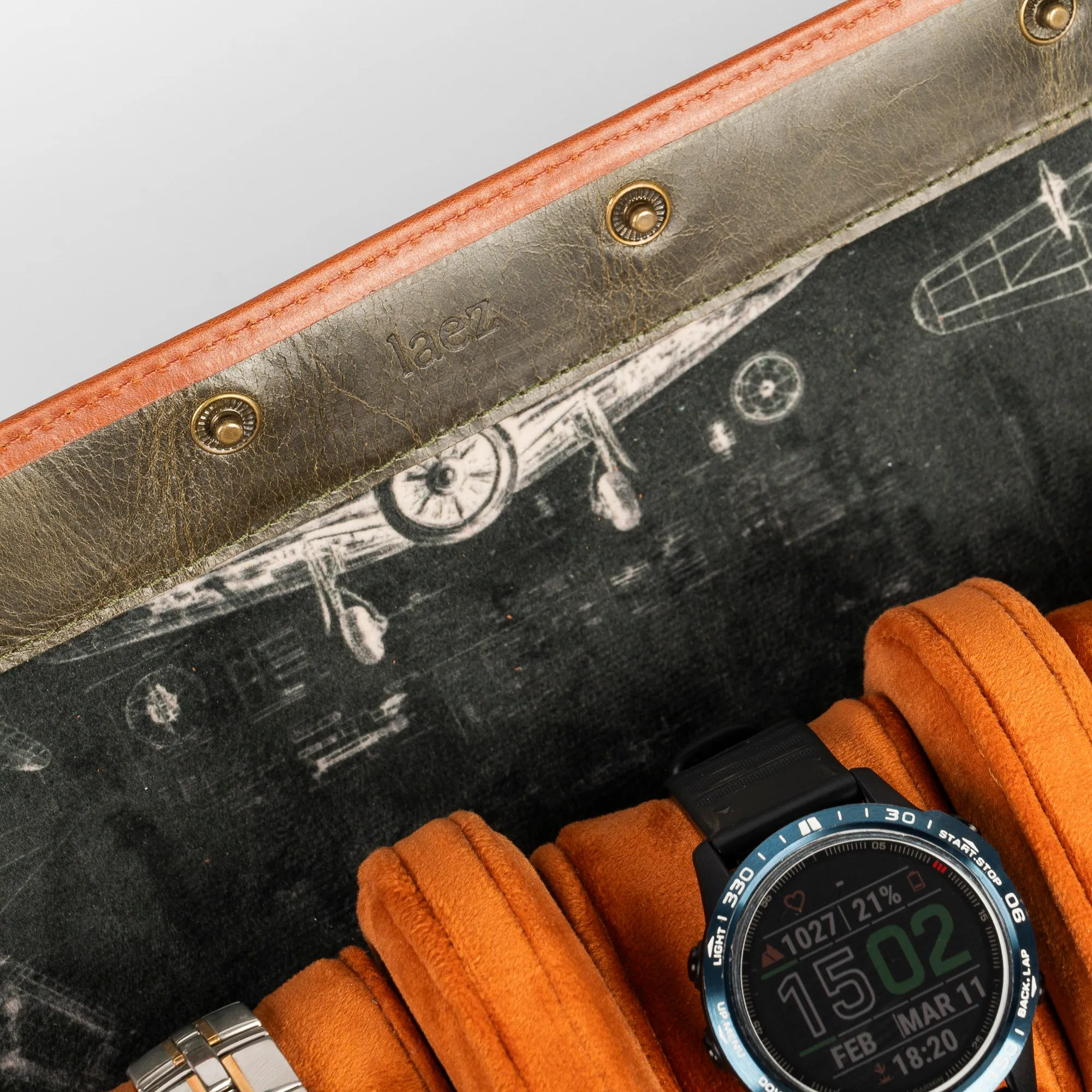 Leather Travel Watch Roll