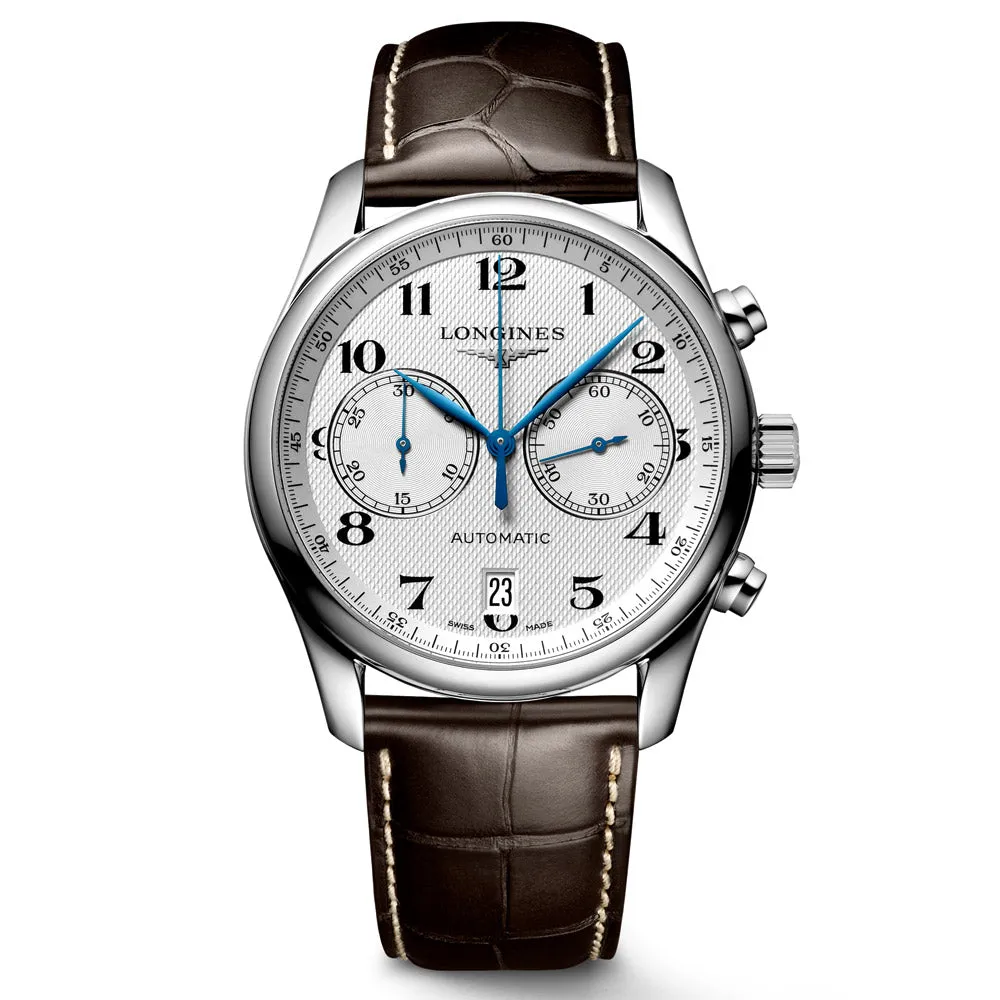Longines Master Collection 40mm Silver Dial Automatic Chronograph Gents Watch L2.629.4.78.3