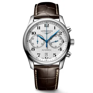 Longines Master Collection 40mm Silver Dial Automatic Chronograph Gents Watch L2.629.4.78.3