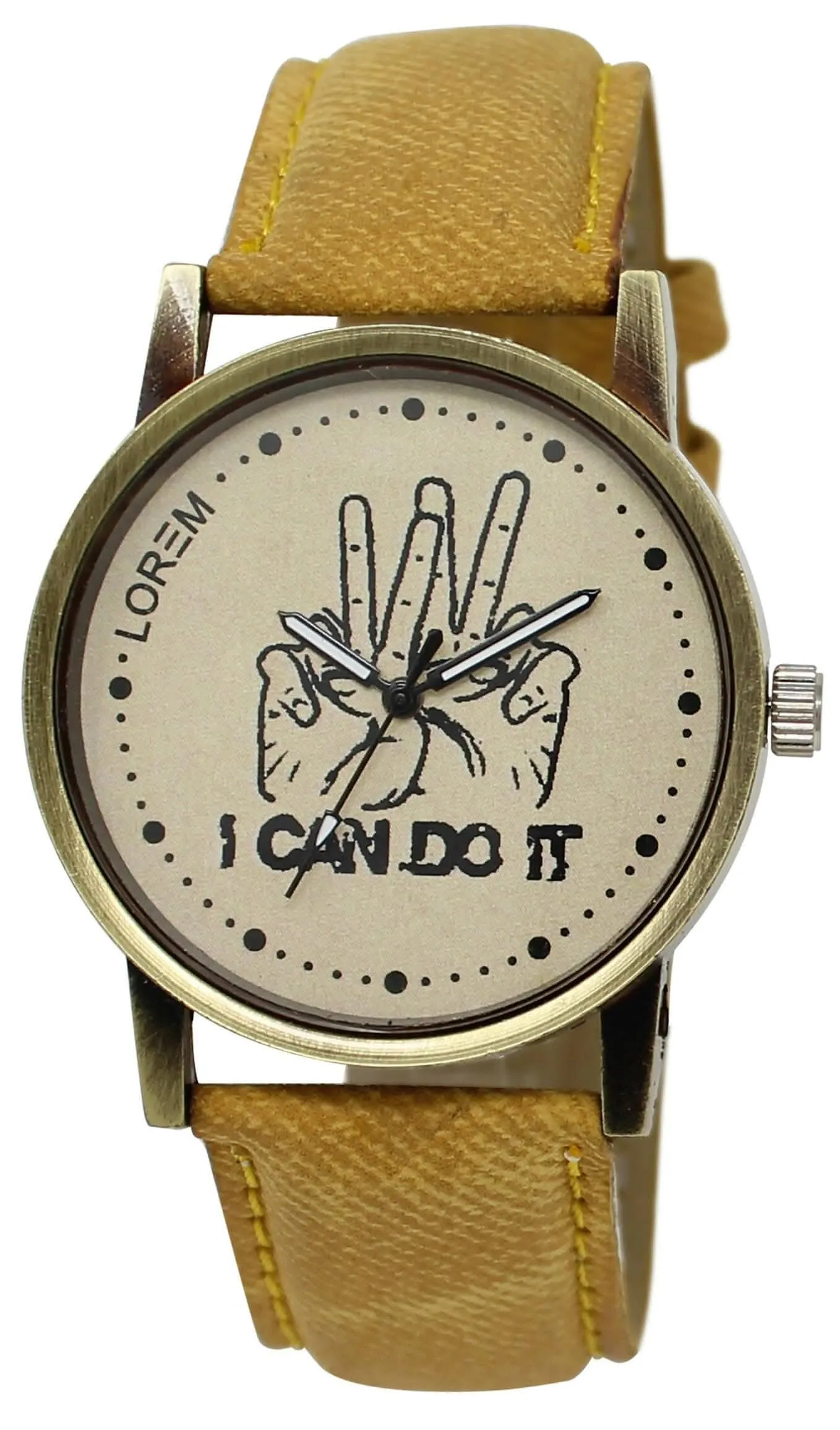 LOREM Grey I Can Do it Analog Watch For Men LR30