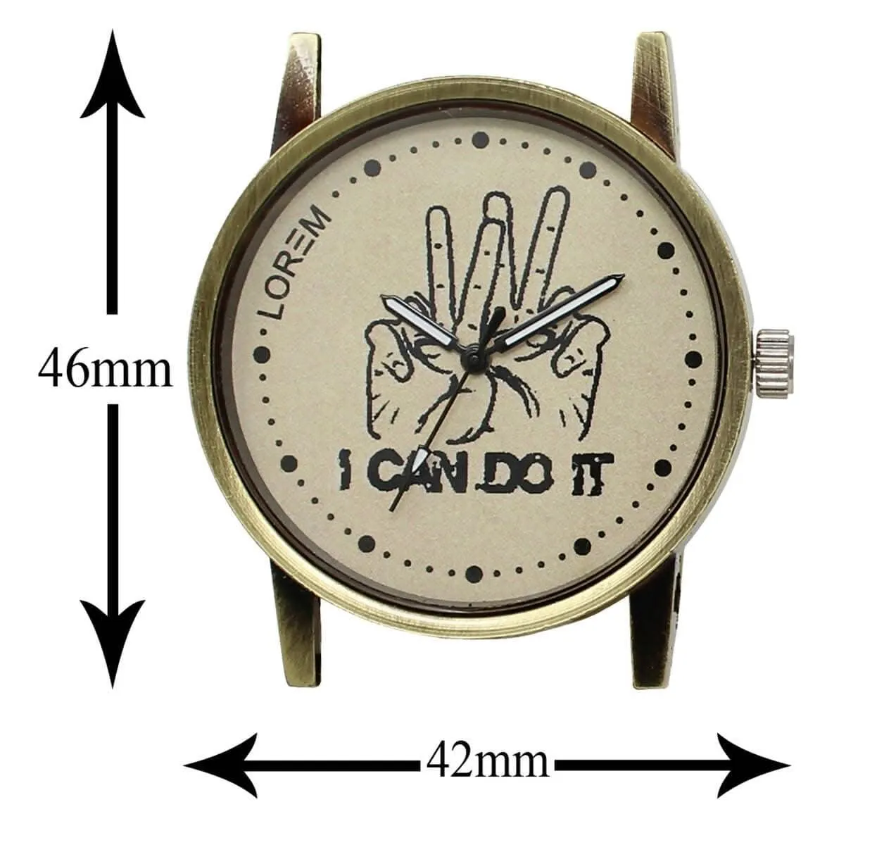 LOREM Grey I Can Do it Analog Watch For Men LR30