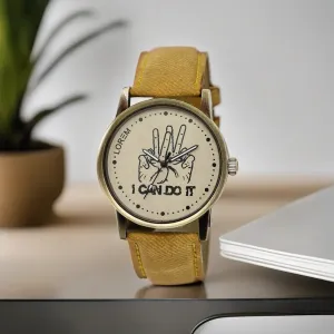 LOREM Grey I Can Do it Analog Watch For Men LR30