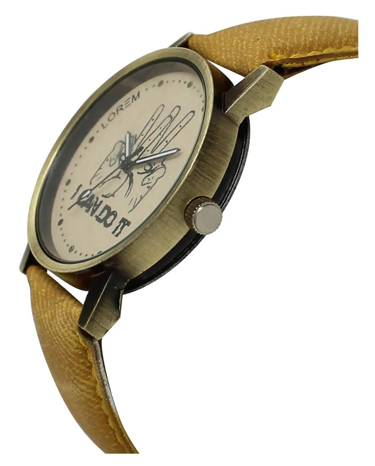 LOREM Grey I Can Do it Analog Watch For Men LR30