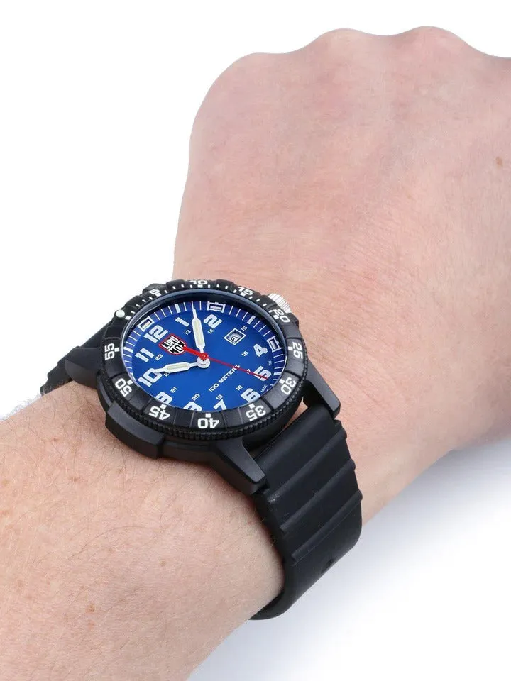 Luminox Men's Leatherback Sea Turtle Giant Black/Blue 44mm Analog Dive Watch