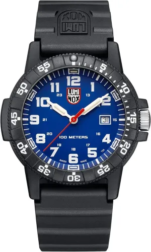 Luminox Men's Leatherback Sea Turtle Giant Black/Blue 44mm Analog Dive Watch