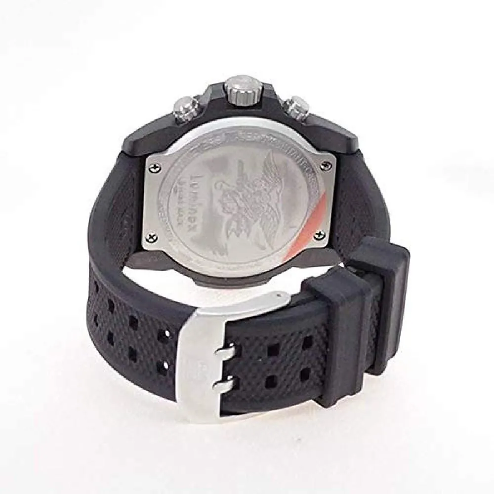 Luminox Men's Navy Seal Chronograph 3580 Series Black Rubber Band Blue Dial Quartz Analog Watch - XS.3583