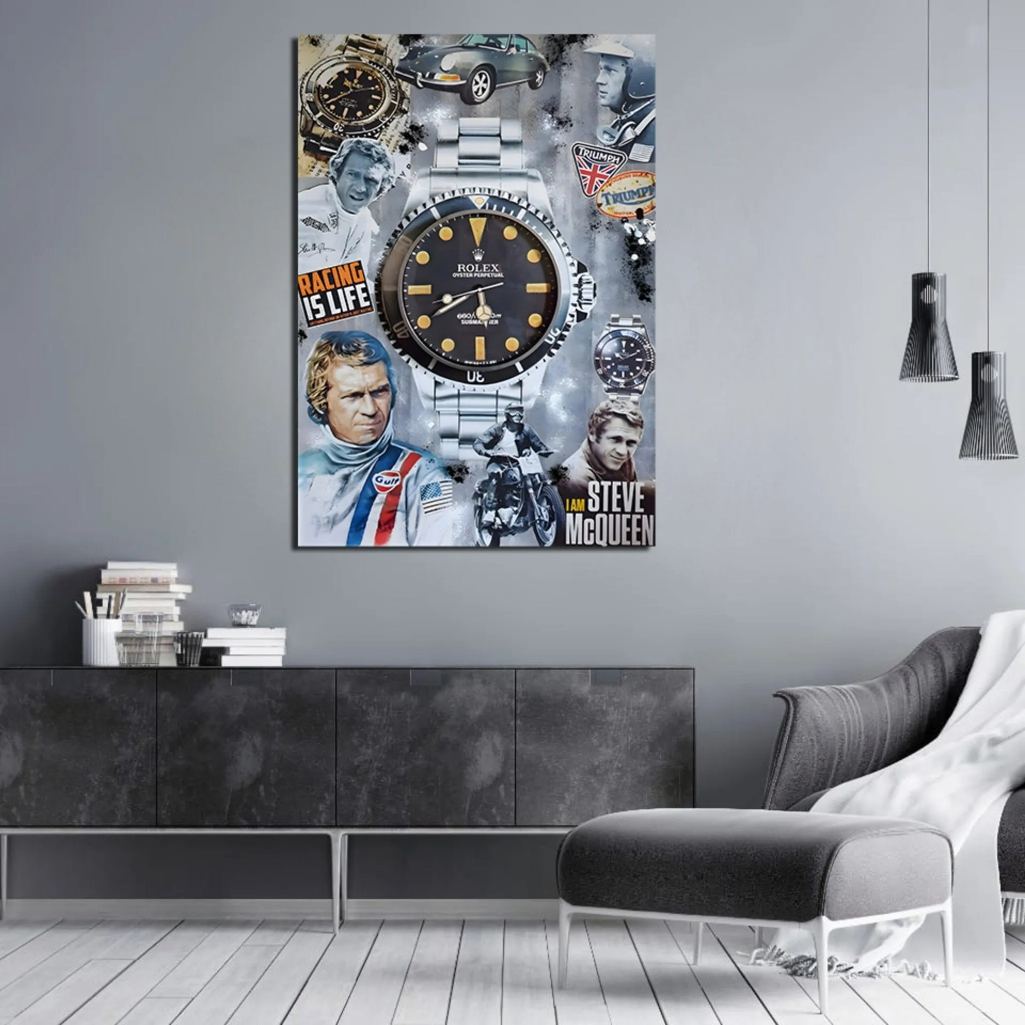 McQueen Rolex Wall Art