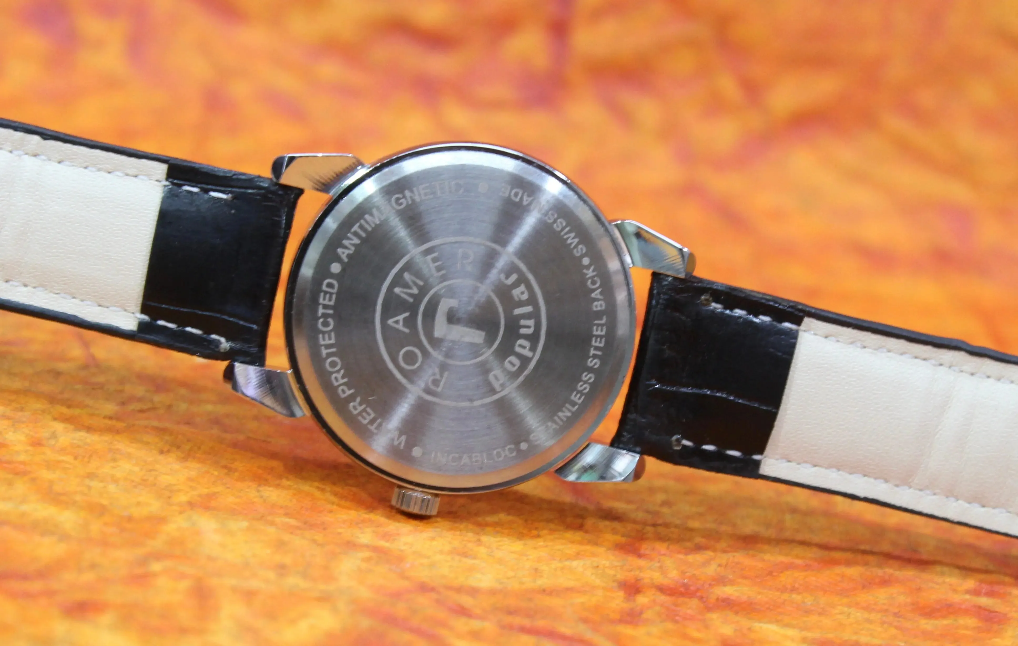 Mechanical Swiss Watch Roamer Vintage FHF ST96 17 Jewels Hand Wind Mechanism