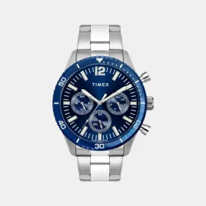 Men Blue Dial Quartz Chronograph Stainless Steel Watch TWEG22203