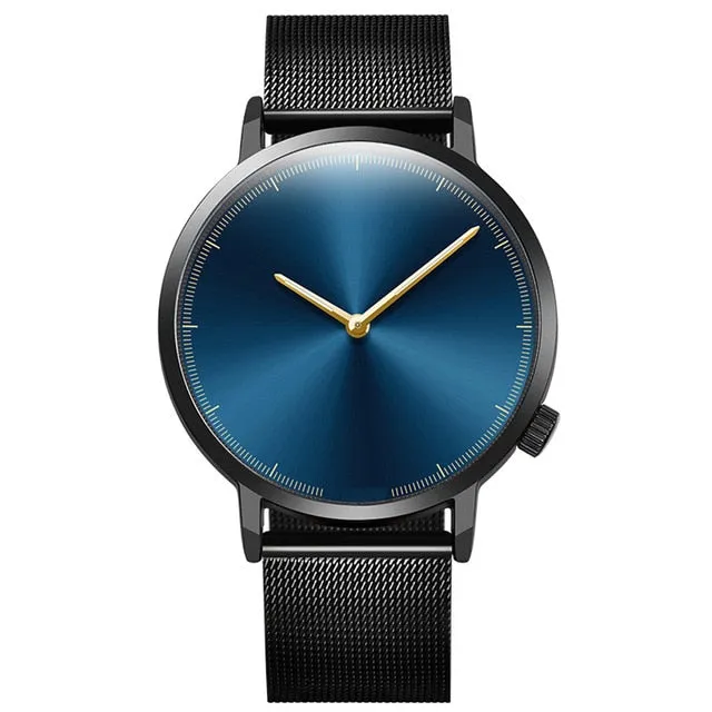 Mens Business Male Watch 2018 Fashion Classic Gold Quartz Stainless Steel Wrist Watch Watches Men Clock relogio masculino#YY