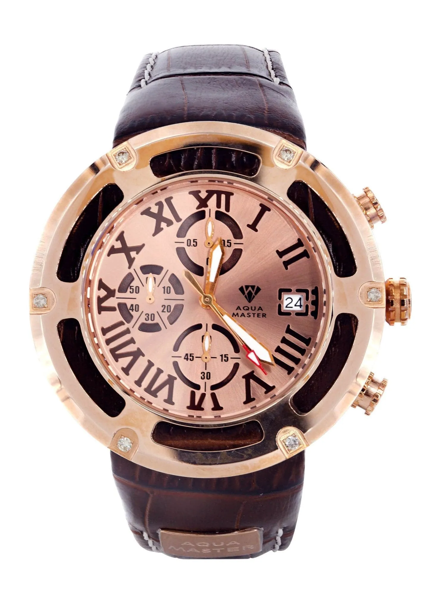 Mens Rose Gold Tone Diamond Watch | Appx. 0.24 Carats