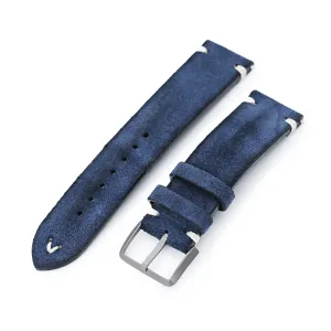 MiLTAT Blue Nubuck, Quick Release, Beige St. Sandblasted