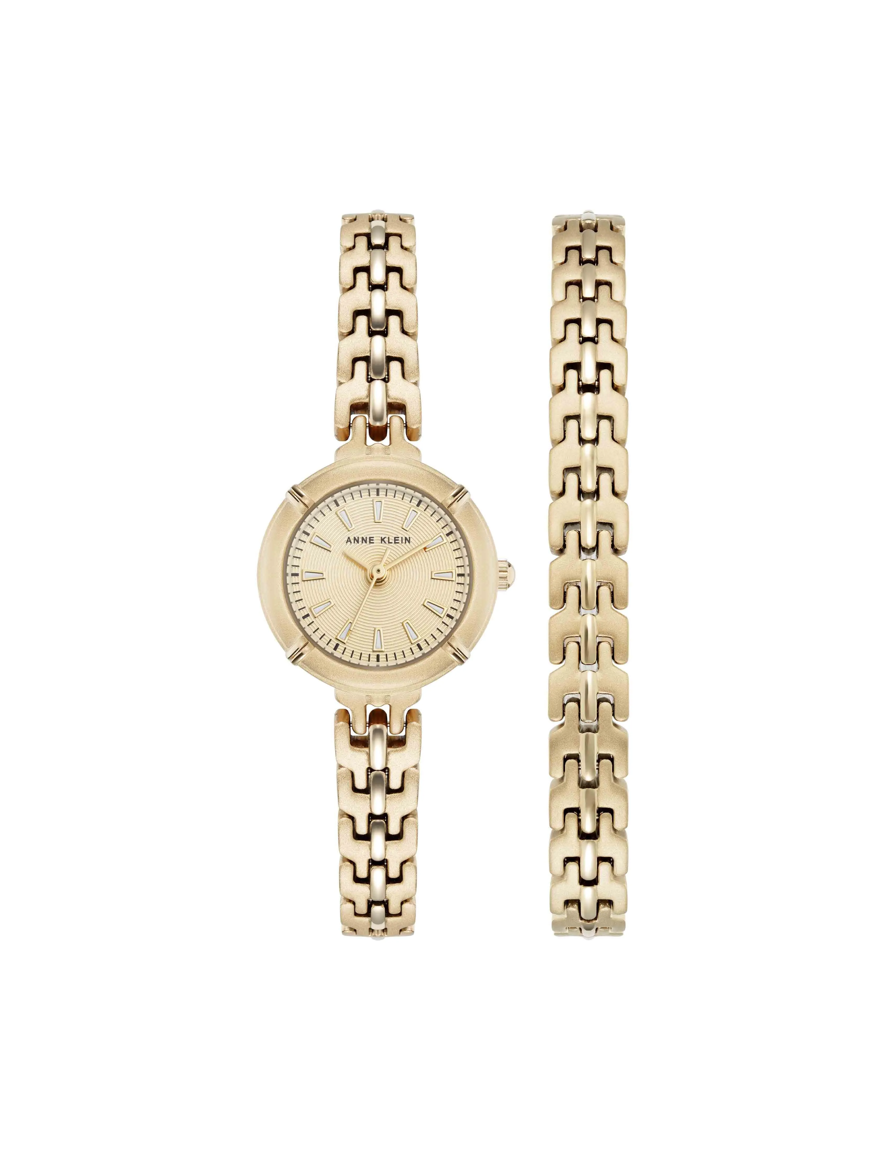 Modern Easy To Read Dial Bracelet Watch Set