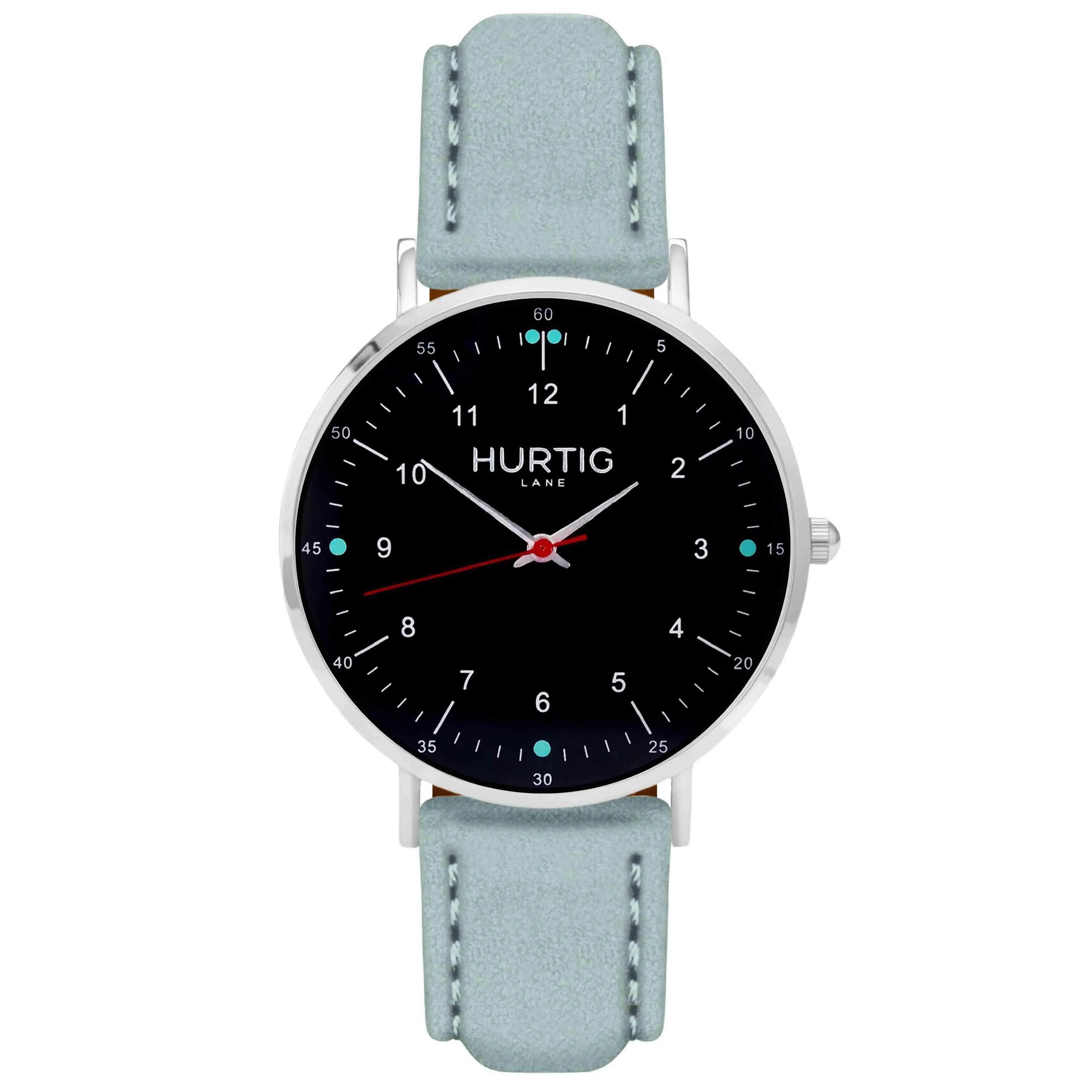 Moderna Vegan Suede Watch Silver, Black & Sand