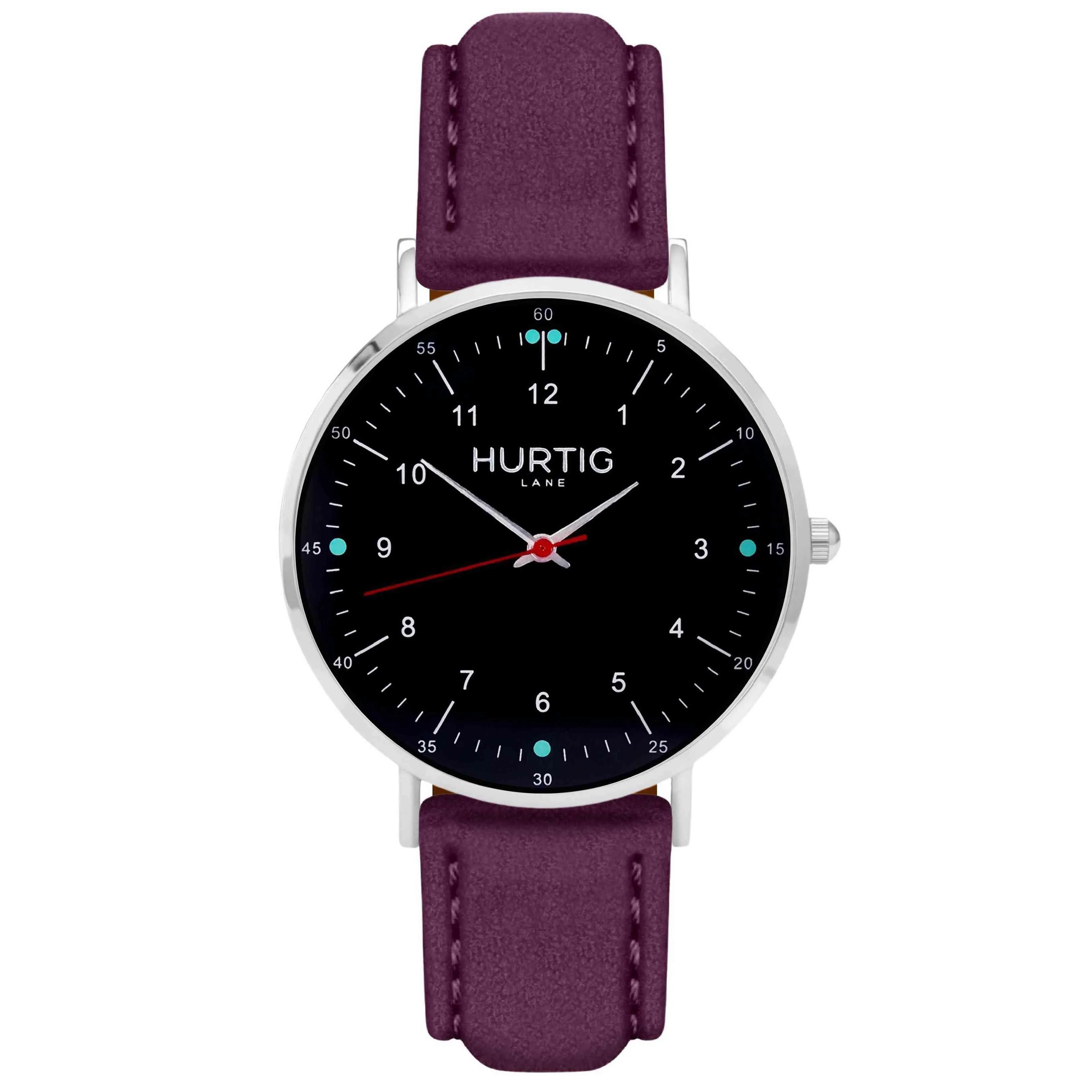 Moderna Vegan Suede Watch Silver, Black & Sand