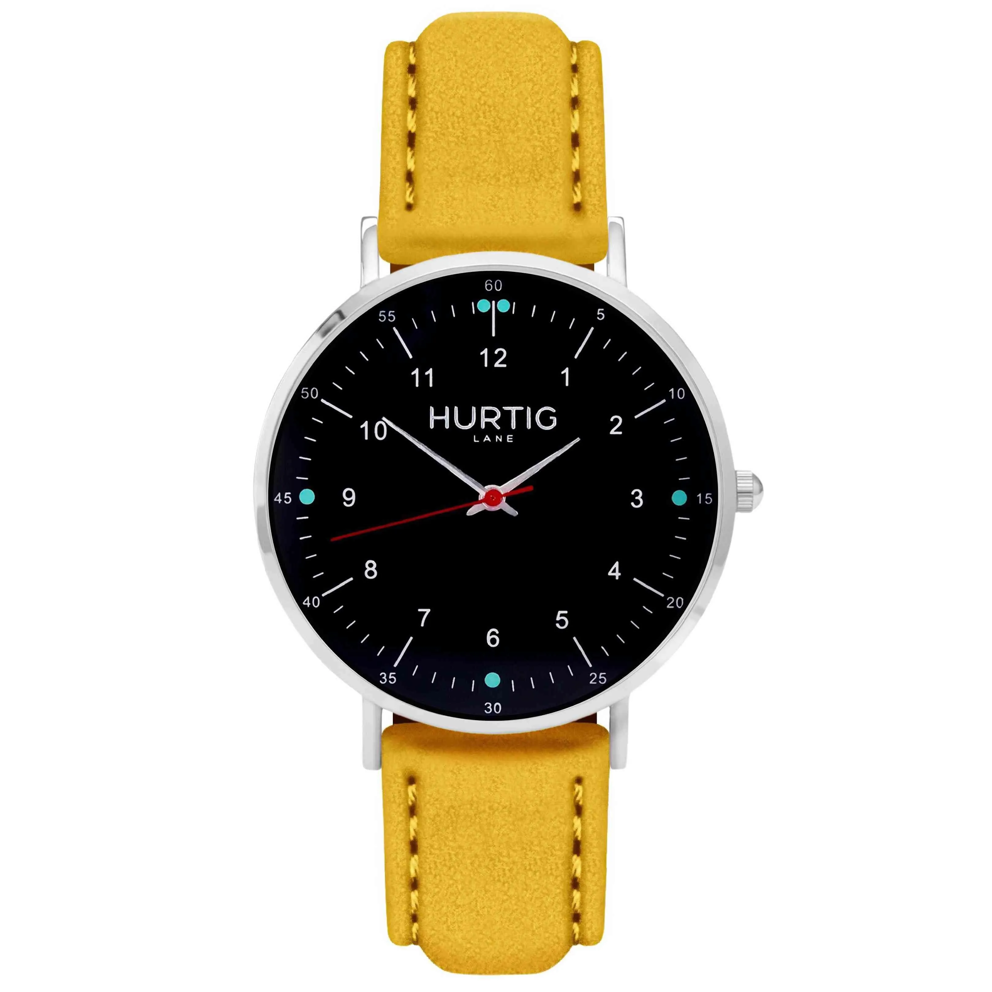 Moderna Vegan Suede Watch Silver, Black & Sand