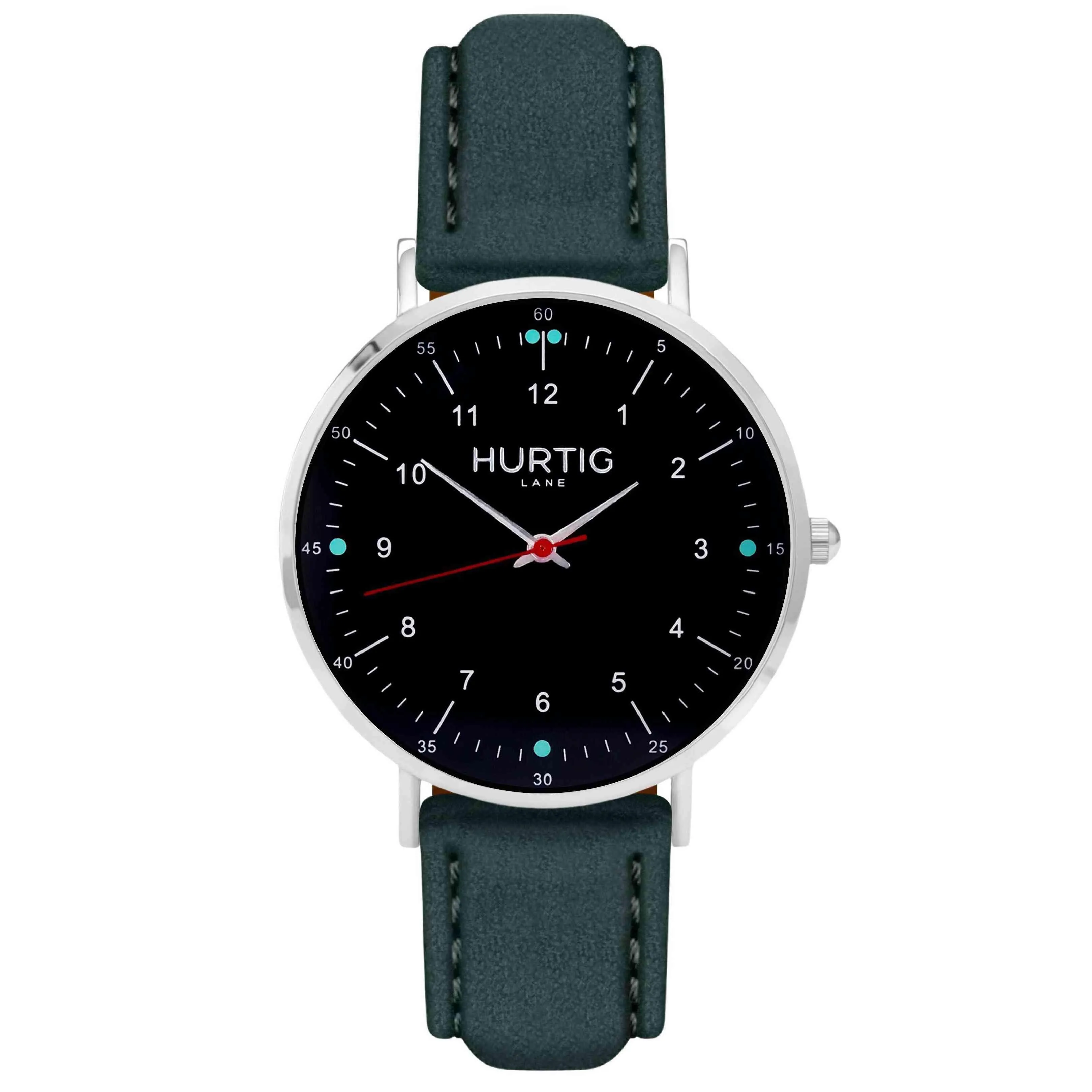 Moderna Vegan Suede Watch Silver, Black & Sand