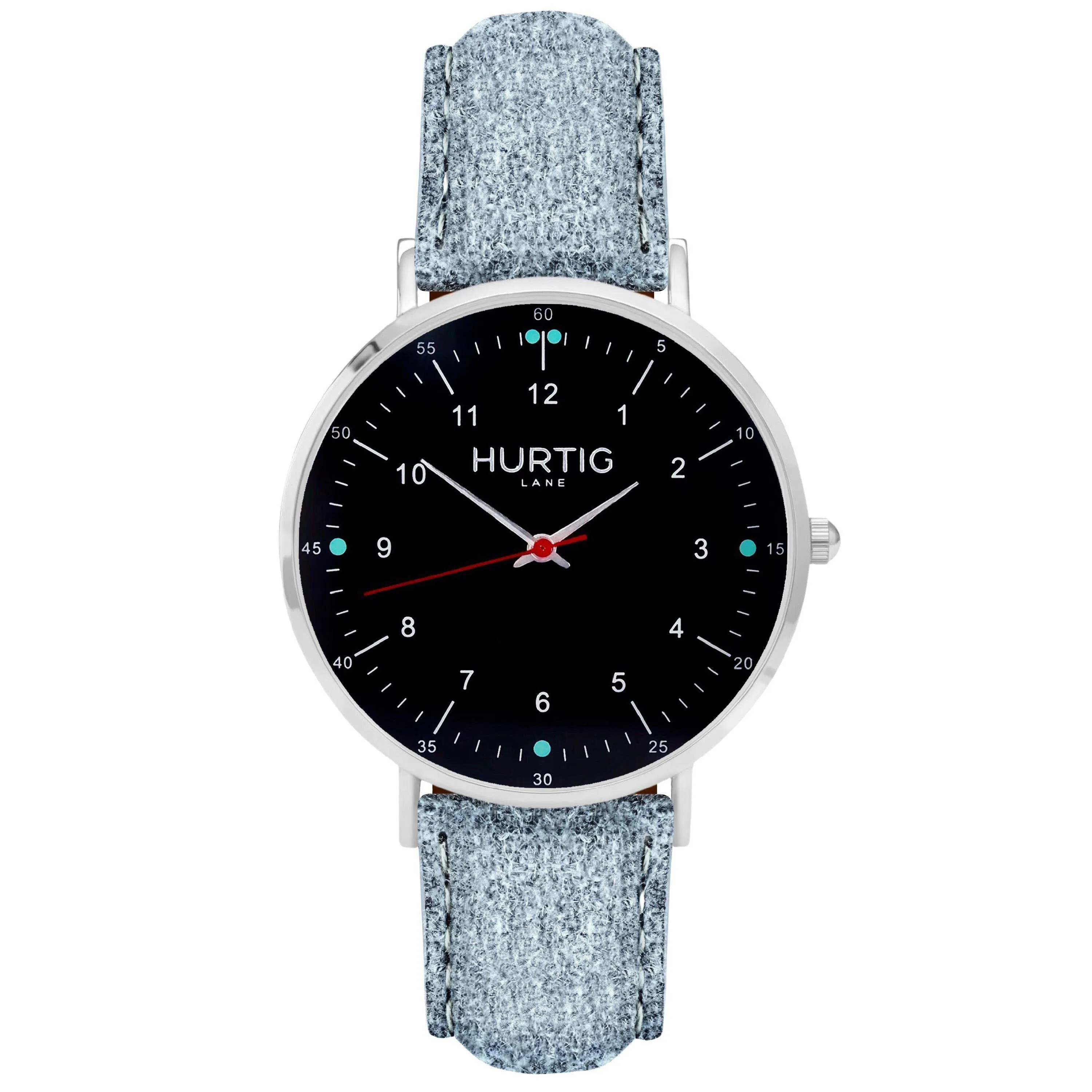 Moderna Vegan Suede Watch Silver, Black & Sand