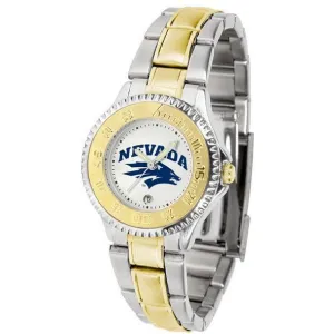 Nevada Wolfpack Ladies Competitor Two-Tone Band Watch