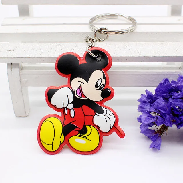 New cotton Anime Cute Minion hello kitty minne cartoon Keychain iron Man Cap Key chain super hero spiderman Pendant porte clef