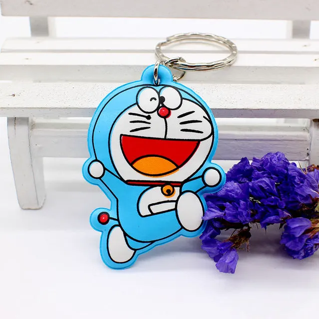 New cotton Anime Cute Minion hello kitty minne cartoon Keychain iron Man Cap Key chain super hero spiderman Pendant porte clef
