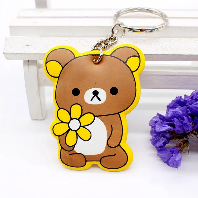 New cotton Anime Cute Minion hello kitty minne cartoon Keychain iron Man Cap Key chain super hero spiderman Pendant porte clef