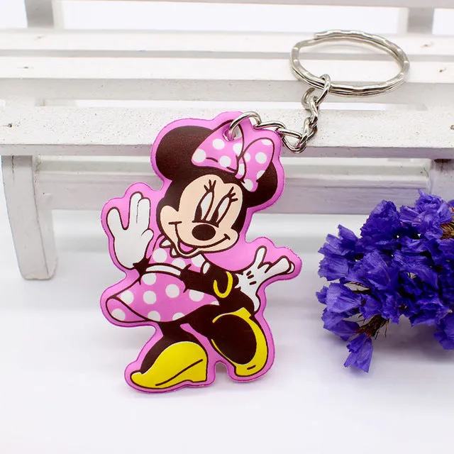 New cotton Anime Cute Minion hello kitty minne cartoon Keychain iron Man Cap Key chain super hero spiderman Pendant porte clef