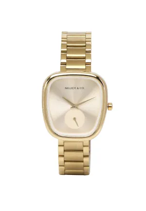 Nova Gold Mesh Analog Watch (Gold)