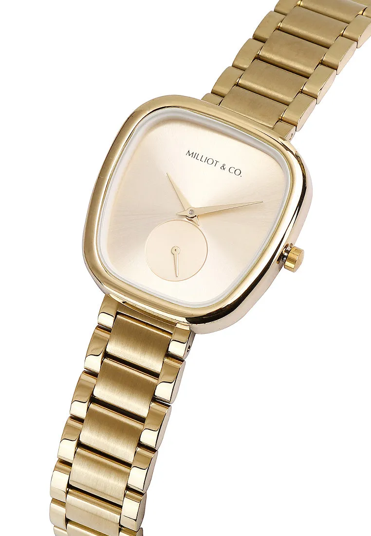 Nova Gold Mesh Analog Watch (Gold)