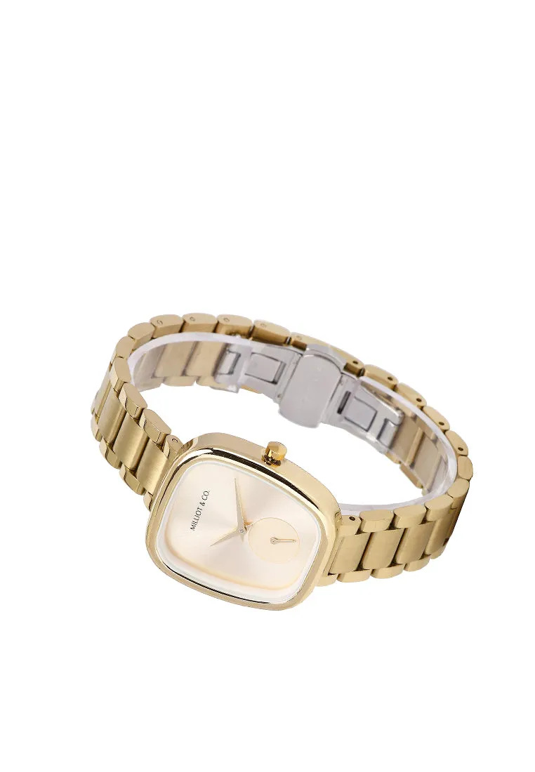 Nova Gold Mesh Analog Watch (Gold)