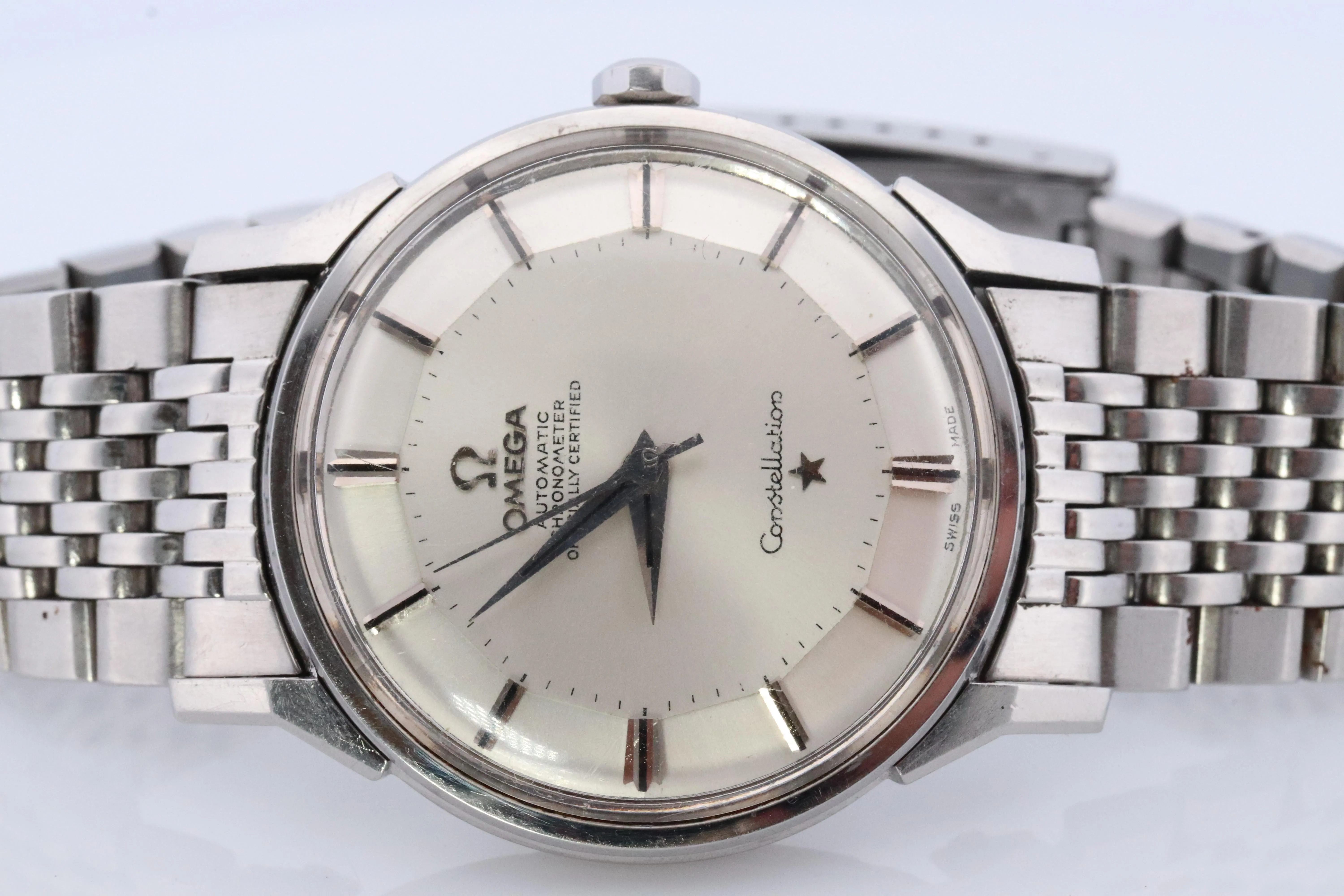OMEGA Constellation Pie Pan Automatic Mens Watch. Ref 167.005 Stainless Steel.