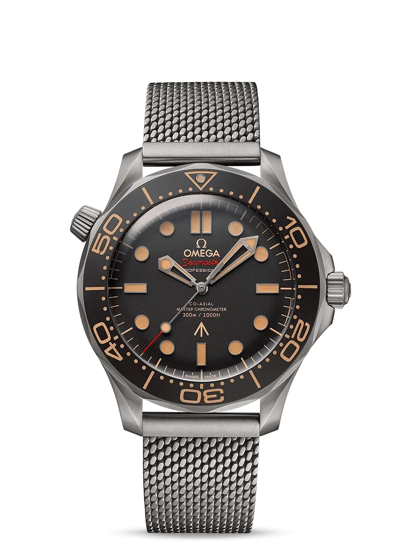 Omega Seamaster Diver 300M Co‑Axial Master Chronometer 42mm James Bond 007 Edition Titanium on Titanium  210.90.42.20.01.001