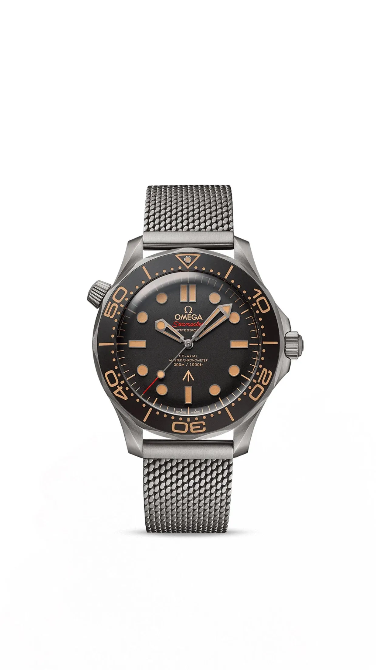 Omega Seamaster Diver 300M Co‑Axial Master Chronometer 42mm James Bond 007 Edition Titanium on Titanium  210.90.42.20.01.001