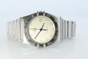 Omega Watch.  Omega Constellation Quartz 1448 Date Wristwatch. Mens Omega