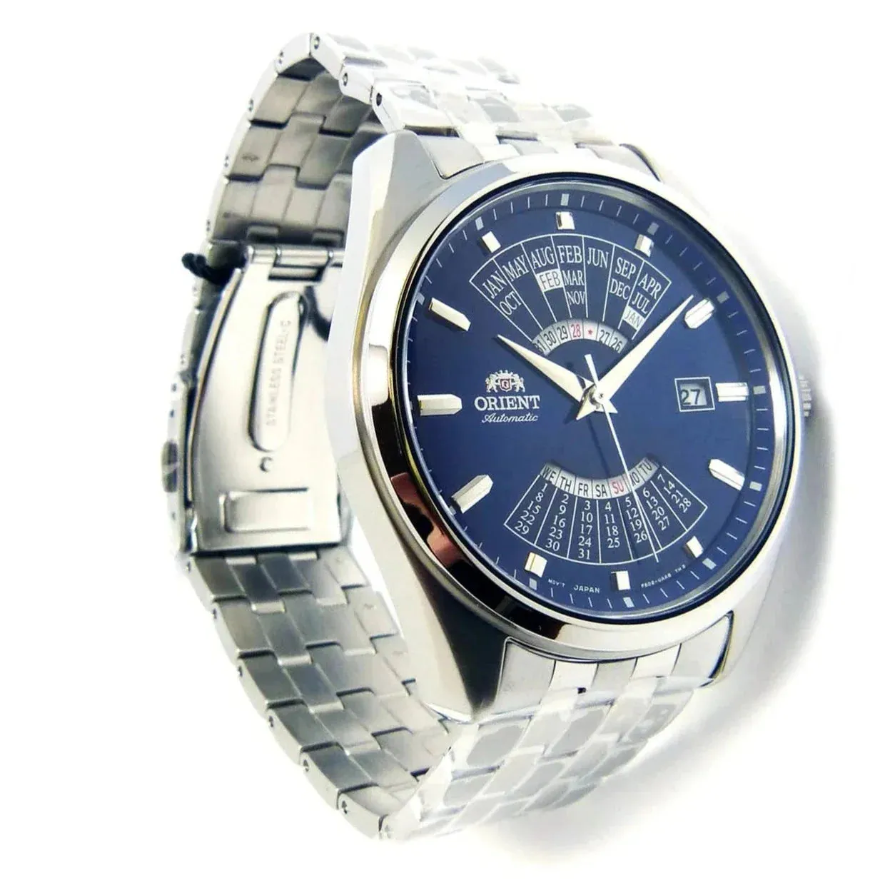 Orient Multi-Year Calendar Men's Silver Watch RA-BA0003L30B