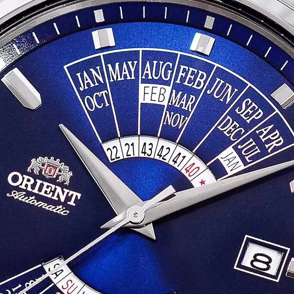 Orient Multi-Year Calendar Men's Silver Watch RA-BA0003L30B