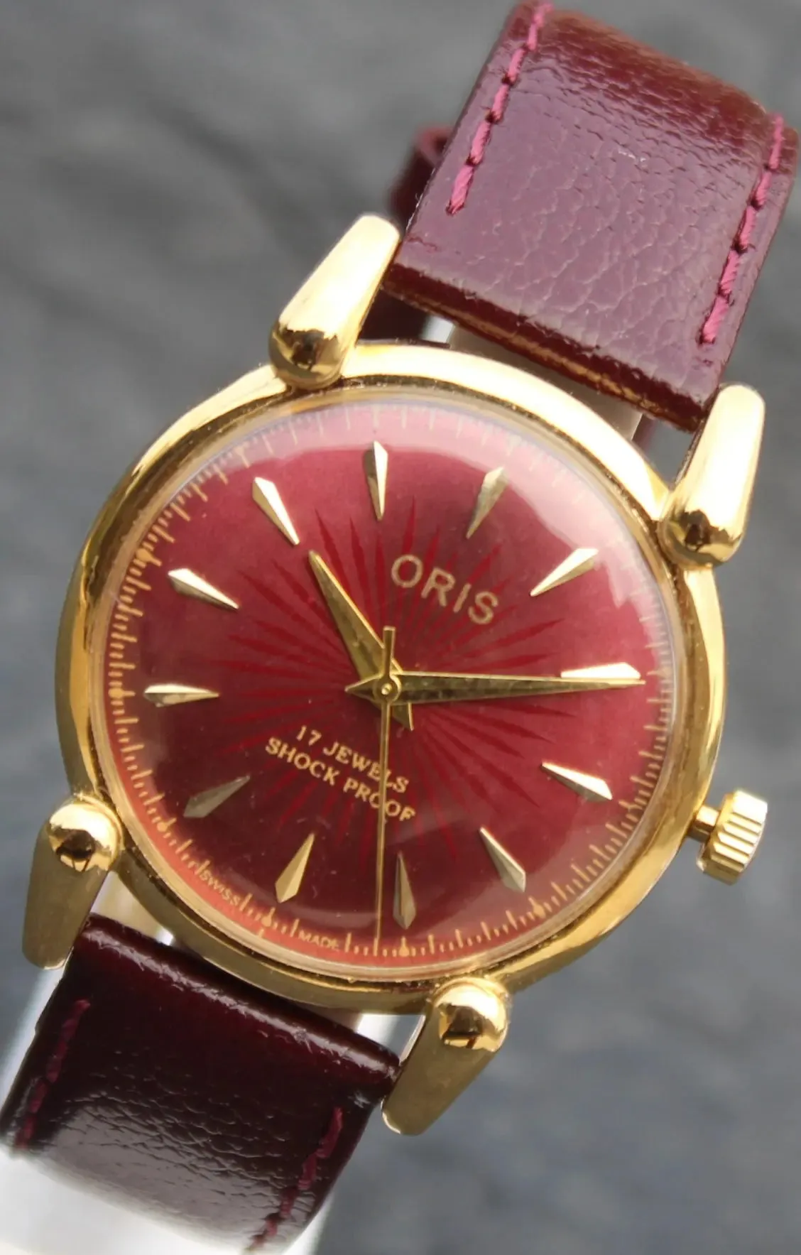 Oris Mechanical Wristwatch 17 Jewels FHF ST96 Hand Wind Swiss Made Movement