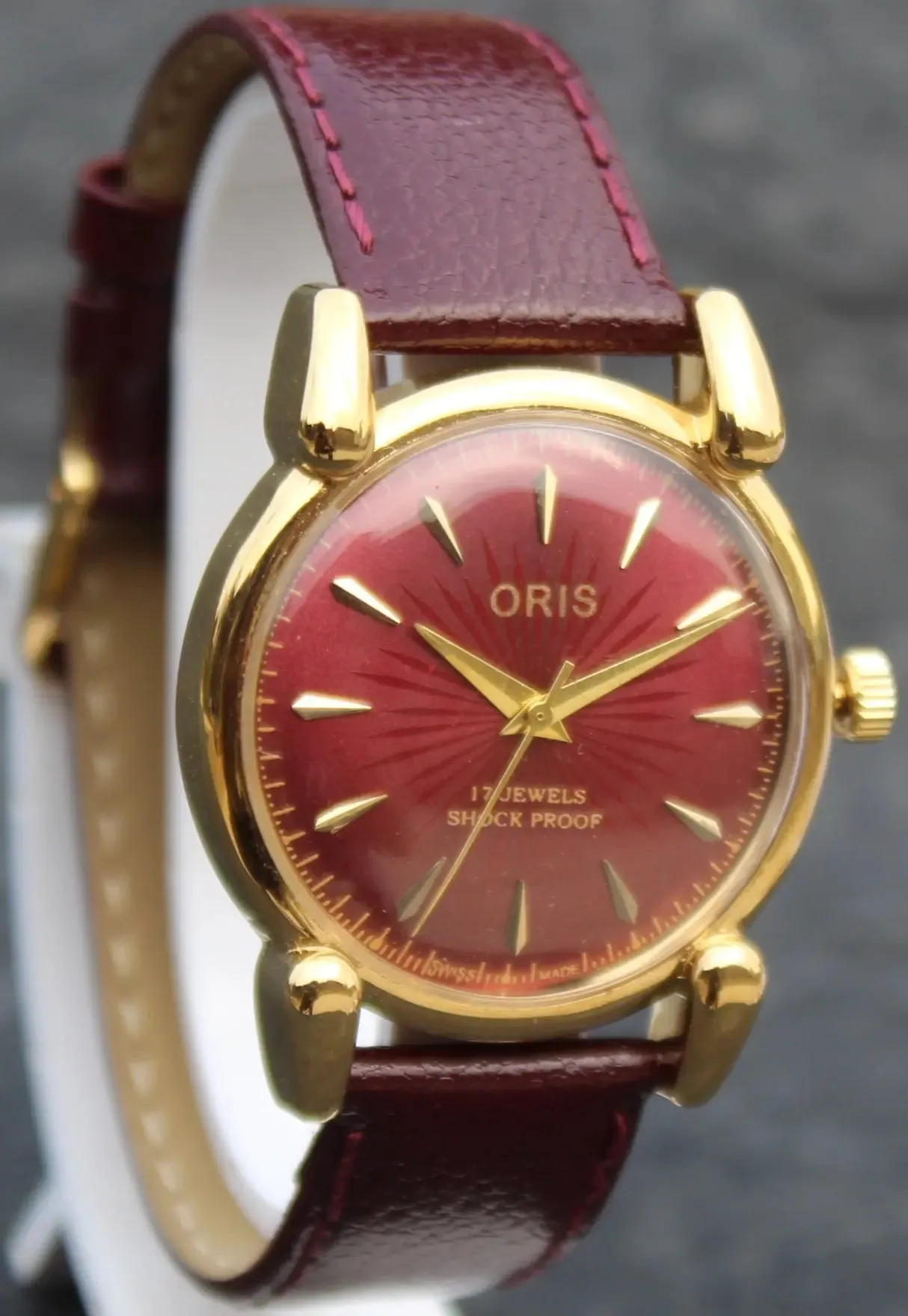 Oris Mechanical Wristwatch 17 Jewels FHF ST96 Hand Wind Swiss Made Movement