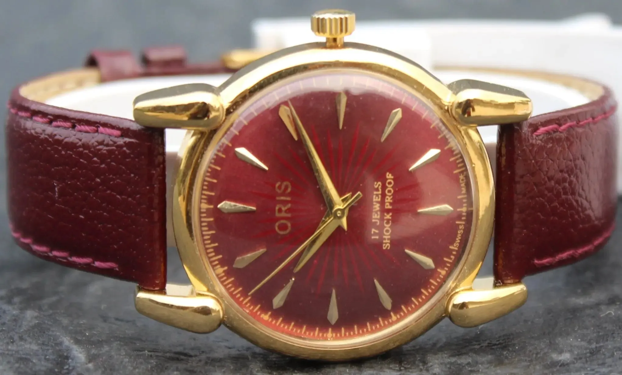 Oris Mechanical Wristwatch 17 Jewels FHF ST96 Hand Wind Swiss Made Movement
