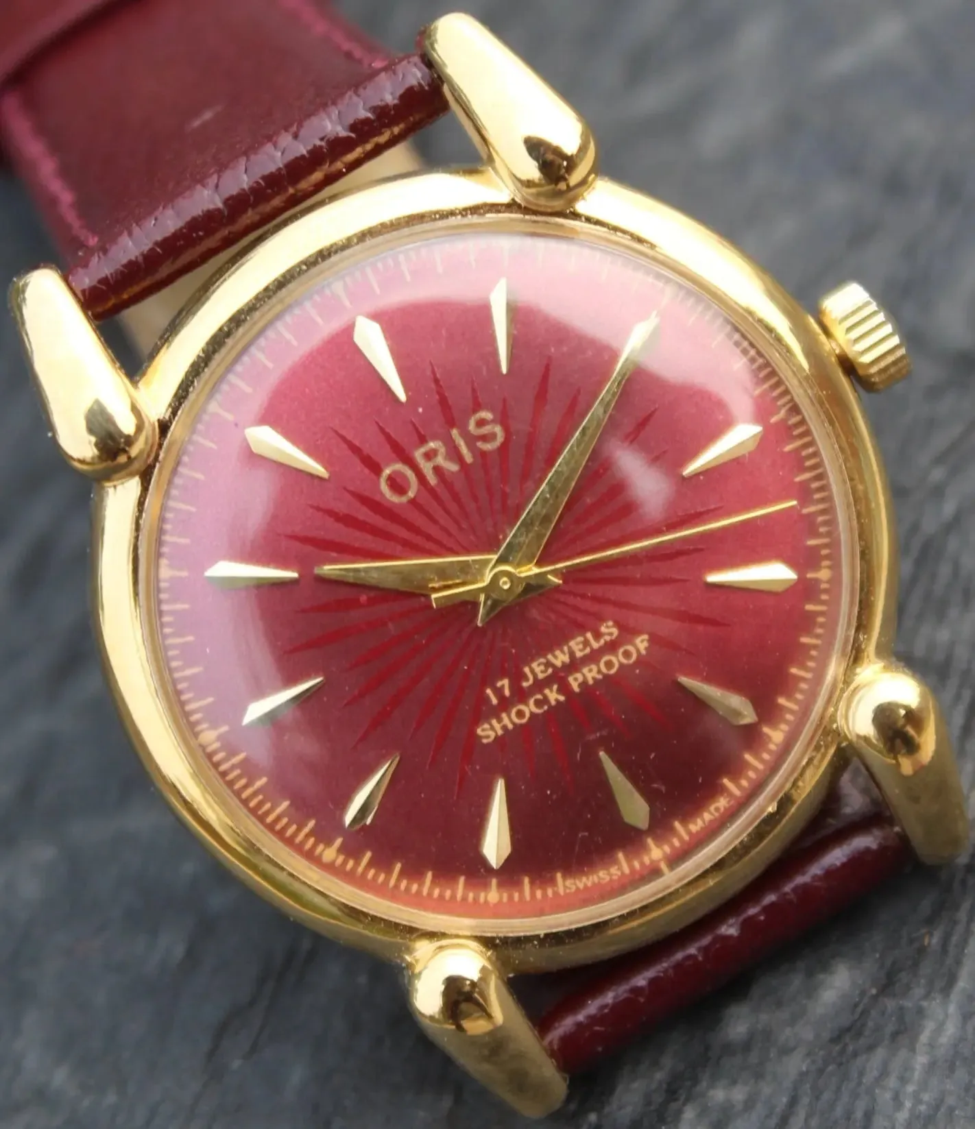 Oris Mechanical Wristwatch 17 Jewels FHF ST96 Hand Wind Swiss Made Movement