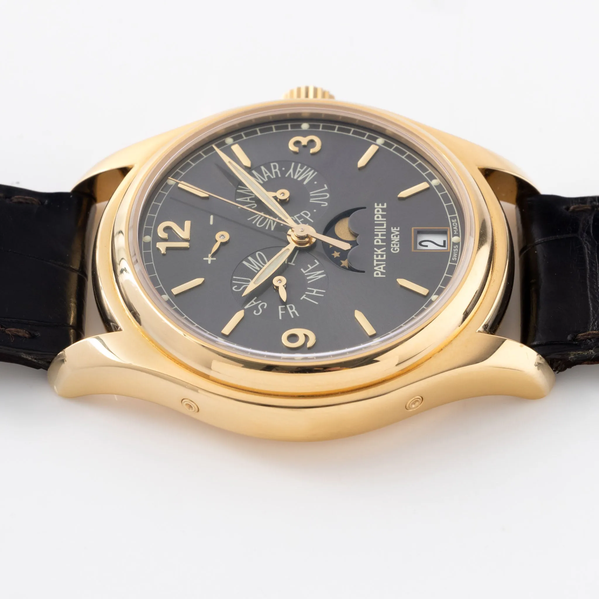 Patek Philippe Annual Calendar / Moon Phase in 18k Yellow Gold Ref. 5146J with Original Box