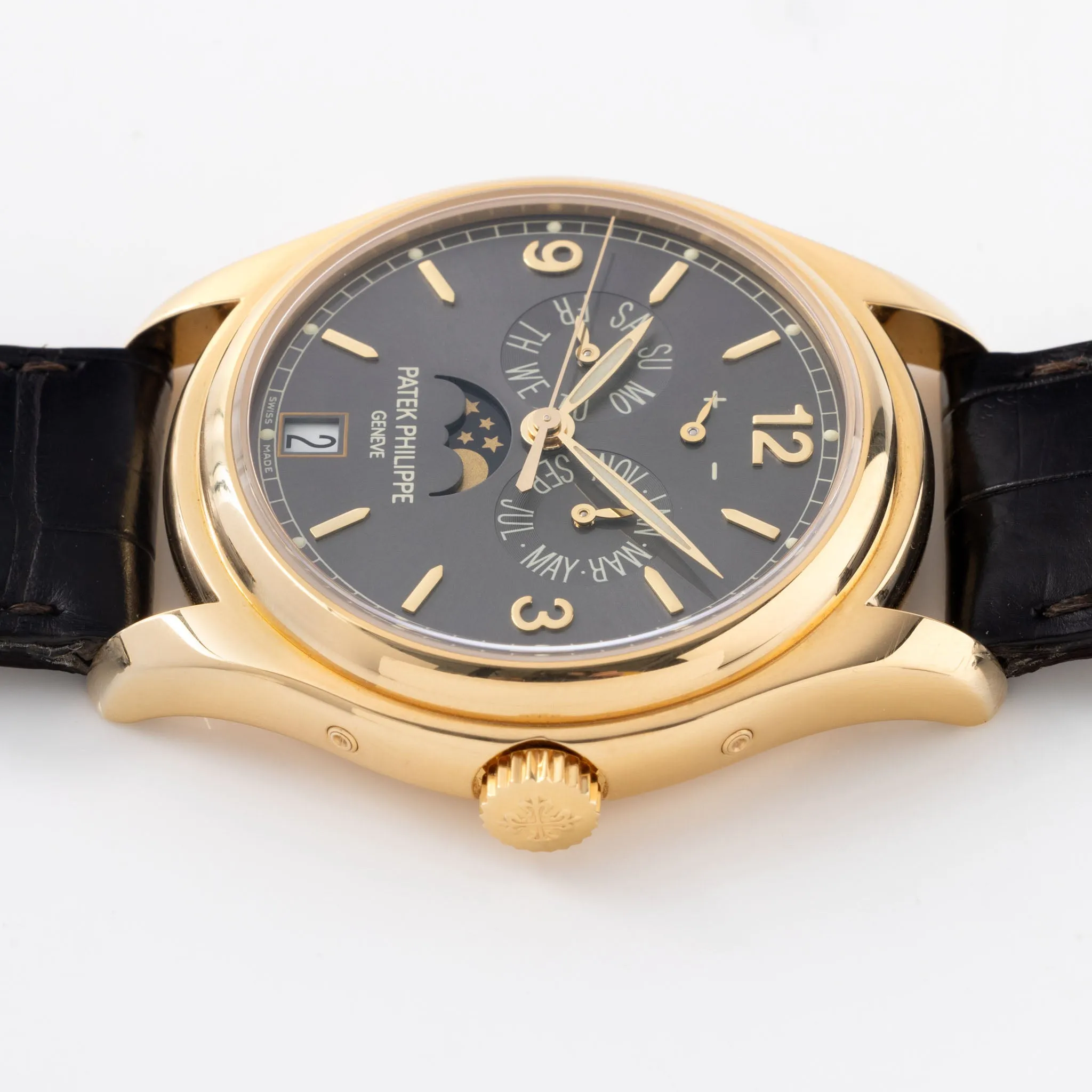 Patek Philippe Annual Calendar / Moon Phase in 18k Yellow Gold Ref. 5146J with Original Box