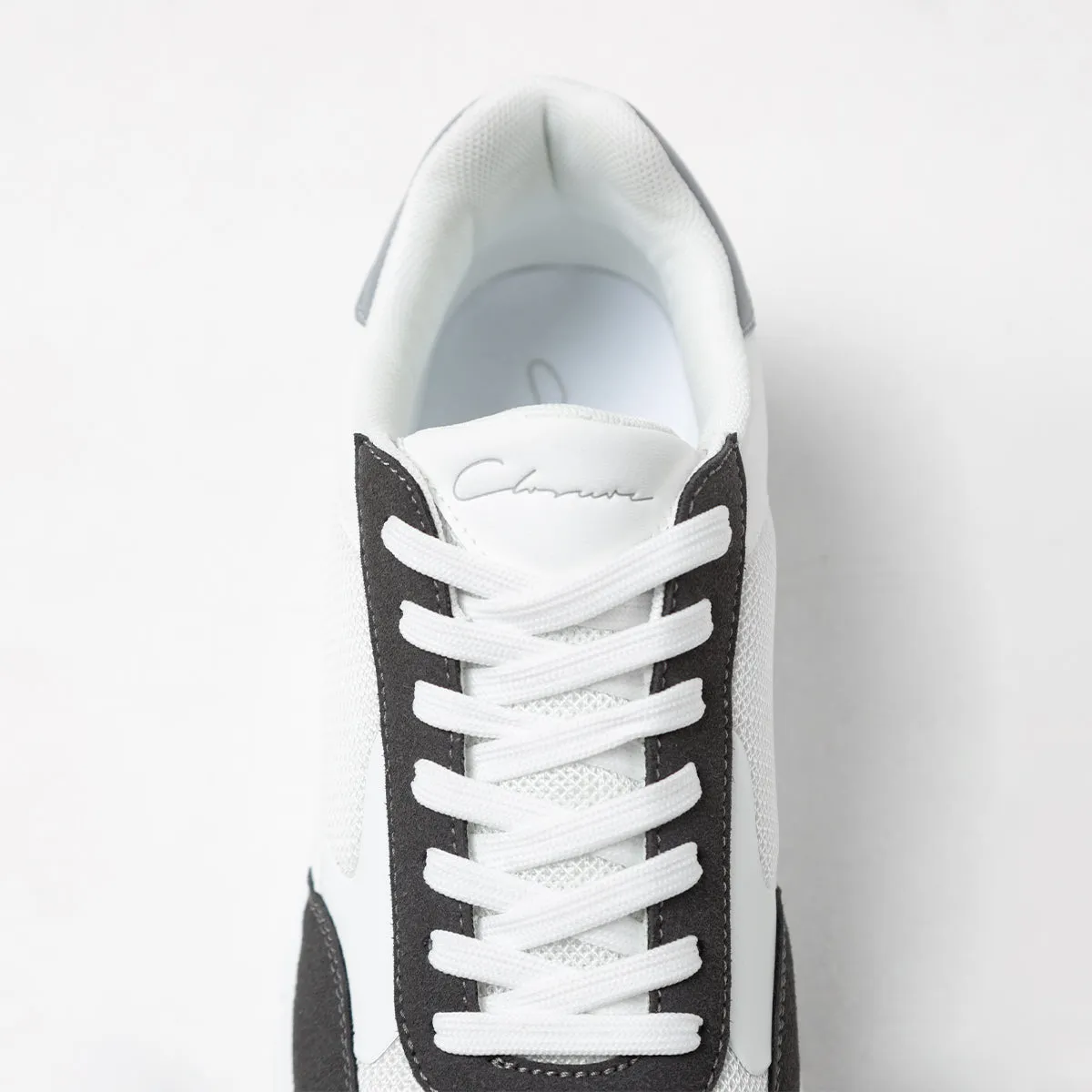 Premium Mesh Runner | White Dark Grey