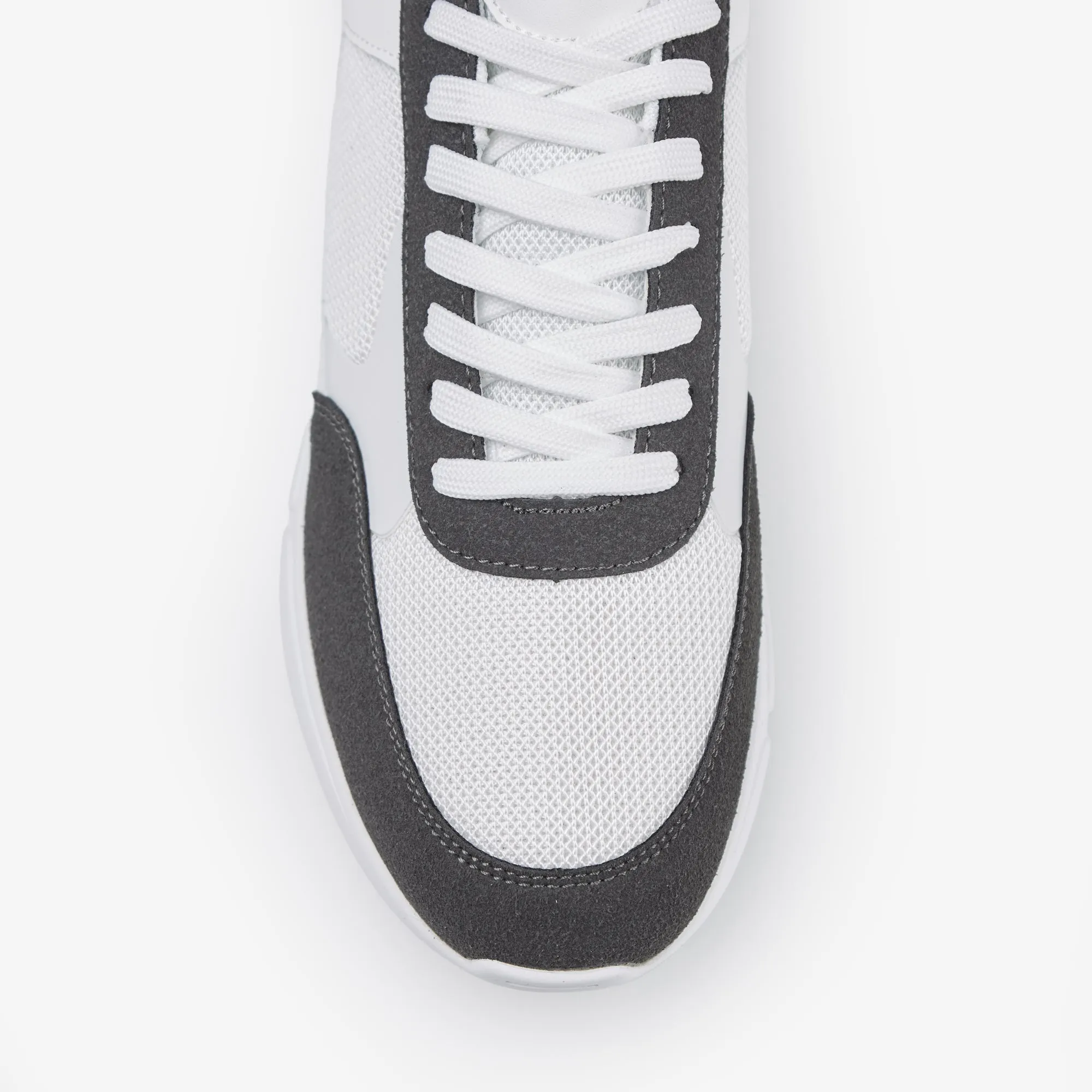 Premium Mesh Runner | White Dark Grey