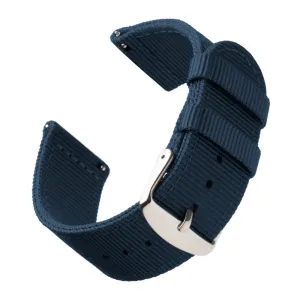 Quick Release Nylon Watch Band - Navy