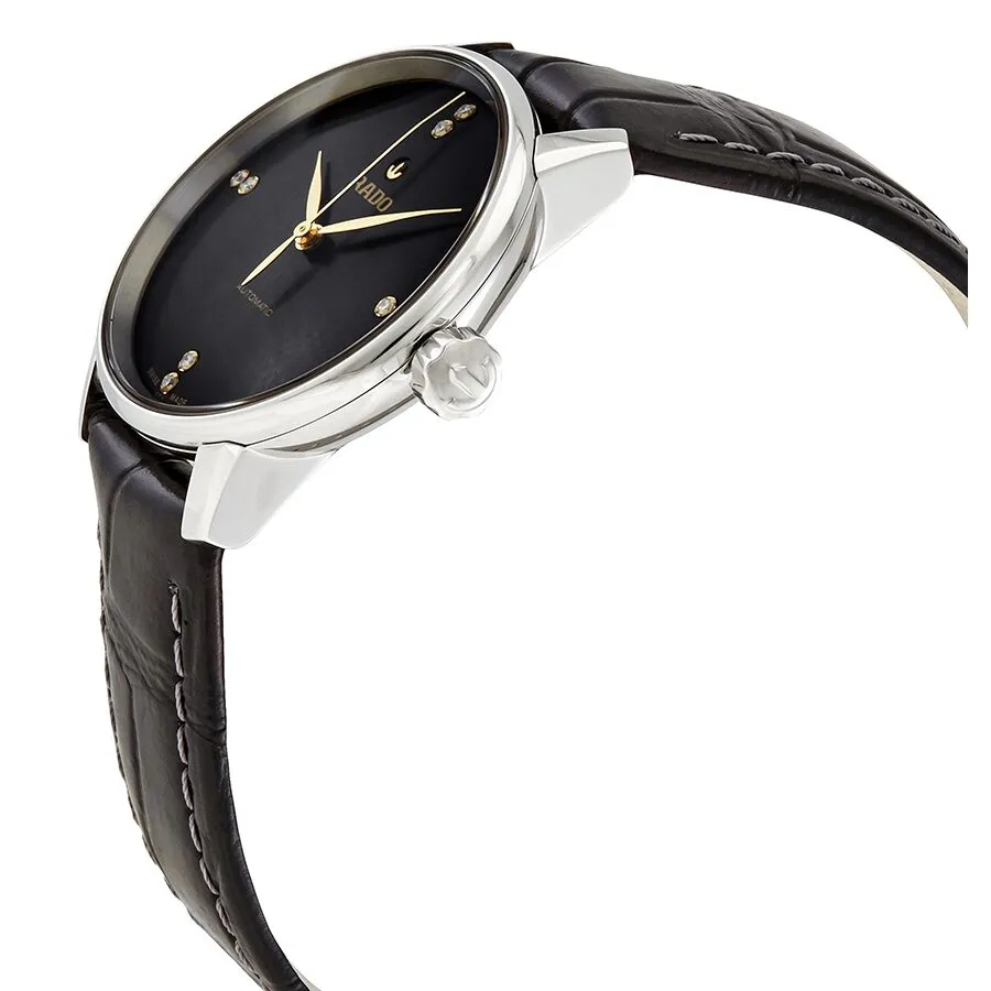 Rado Coupole Classic Black Diamond Dial Automatic Ladies Watch R22862715