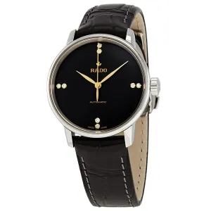 Rado Coupole Classic Black Diamond Dial Automatic Ladies Watch R22862715