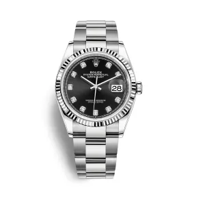Rolex  Datejust 36mm 126234 ,Black Diamond Dial 2021