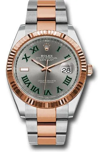Rolex Steel and Everose Rolesor Datejust 41mm Watch 126331 slgro